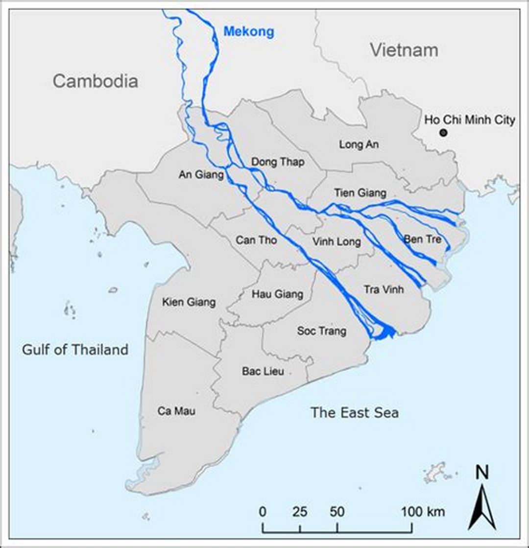 Provinces in the Mekong Delta