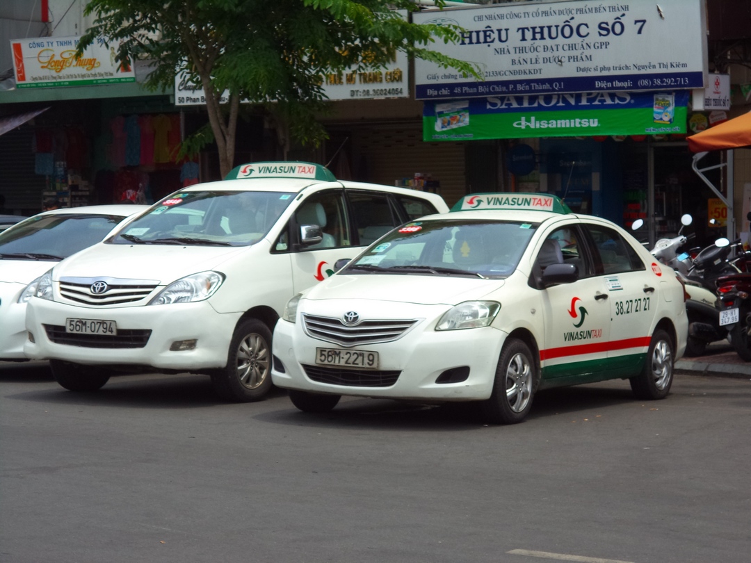 A private car ready for pickup in Saigon — clean, comfortable, door-to-door transport ideal for travelers heading to Cai Be
