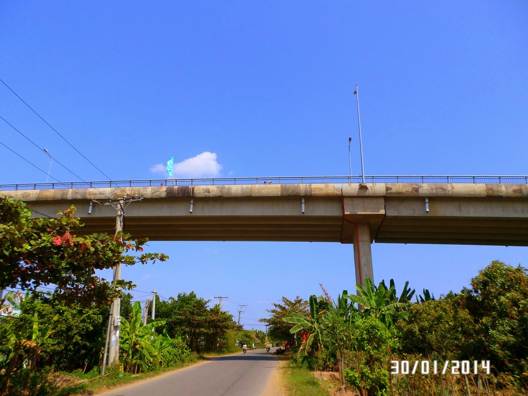 Coconut-lined paths and channels on Thoi Son (Unicorn) Islet near My Tho