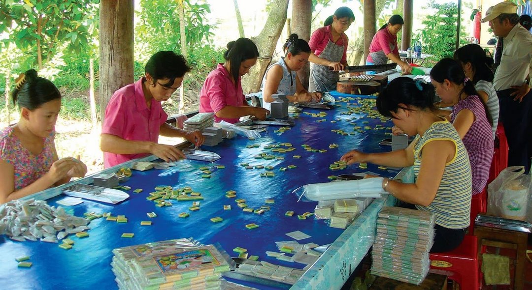 Handmade coconut candy in the Mekong Delta — a signature of Ben Tre’s ‘Coconut Kingdom’