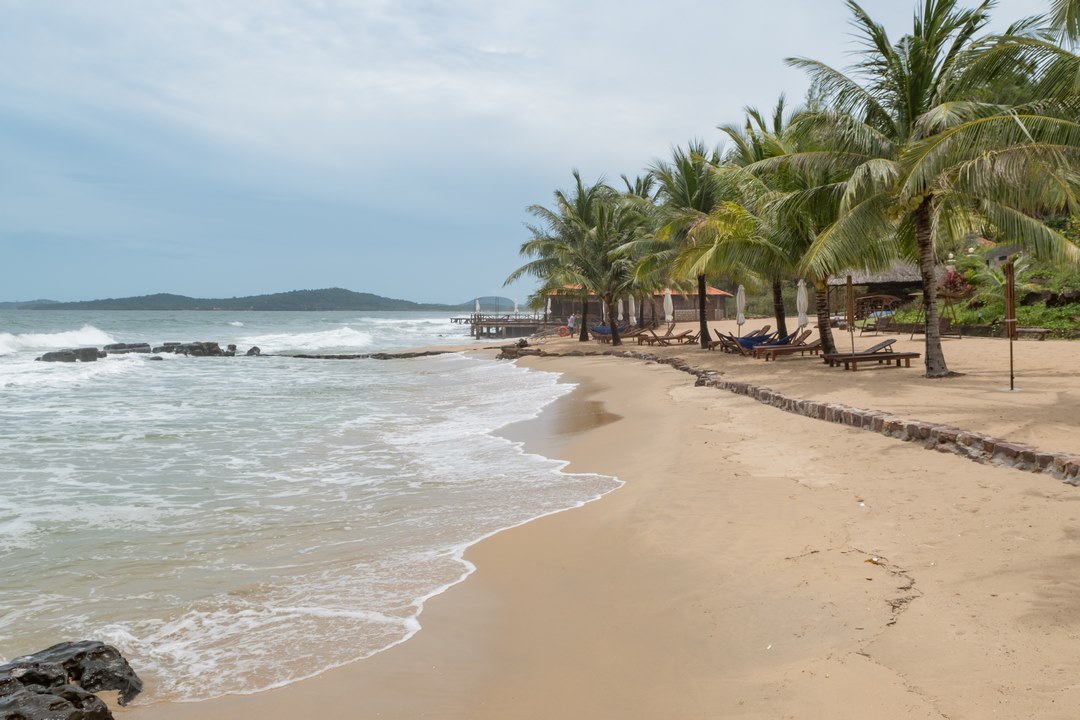 Beautiful beach on Phu Quoc island Vietnam