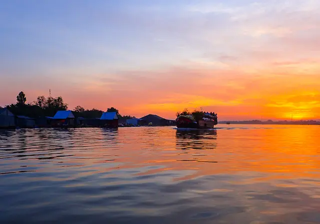 mekong delta sunrise
